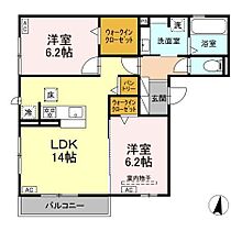 仮）Ｄ－ｒｏｏｍ上浅田2丁目II 101 ｜ 静岡県浜松市中央区上浅田２丁目490-1（賃貸アパート2LDK・1階・64.33㎡） その1