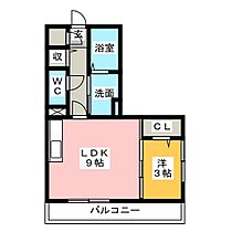 CHARMEII  ｜ 静岡県浜松市中央区西浅田２丁目（賃貸アパート1LDK・2階・33.69㎡） その2