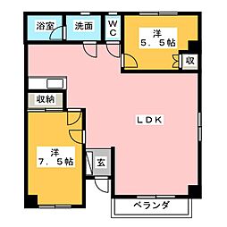 ARCO7 2LDKの間取図画像