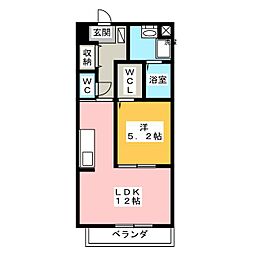 フォルシュ 1LDKの間取図画像