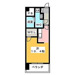 レガロ北寺島 ワンルームの間取図画像