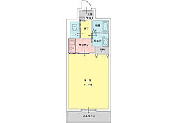 第1つきみビル 1Kの間取図画像