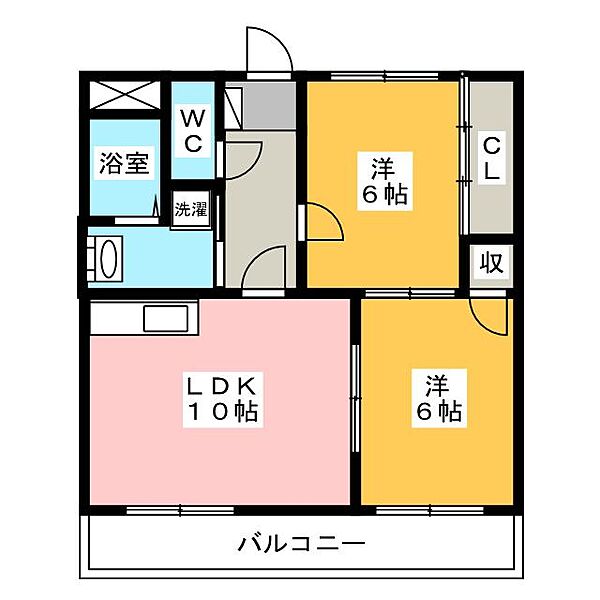 アビタシオンII ｜静岡県浜松市中央区幸２丁目(賃貸マンション2LDK・3階・51.99㎡)の写真 その2