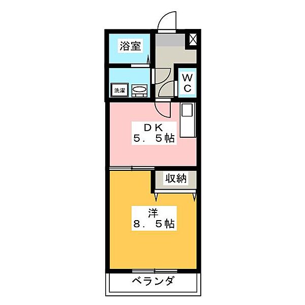 フォールズ ｜静岡県浜松市中央区和合町(賃貸マンション1DK・1階・32.40㎡)の写真 その2
