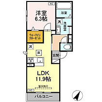 プレシャス初生 102 ｜ 静岡県浜松市中央区初生町1364-13(地番)（賃貸アパート1LDK・1階・44.63㎡） その2