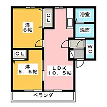 リーズヴィラ　Ａ・Ｃ  ｜ 静岡県浜松市浜名区小松（賃貸アパート2LDK・1階・49.85㎡） その2