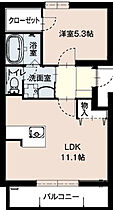 クレール半田山 2-A ｜ 静岡県浜松市中央区半田山６丁目7-2（賃貸マンション1LDK・2階・40.23㎡） その2