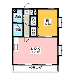 間取図画像 1LDK