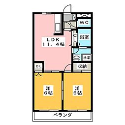 間取図画像 2LDK
