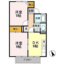 間取図画像 2DK