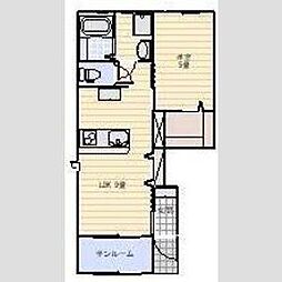 LOTUS大谷 1LDKの間取図画像