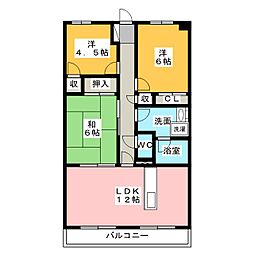 ヴィラクリア 3LDKの間取図画像