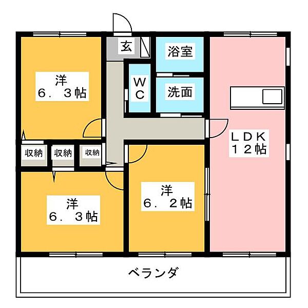 楊子町借家 ｜静岡県浜松市中央区楊子町(賃貸一戸建3LDK・1階・68.00㎡)の写真 その2