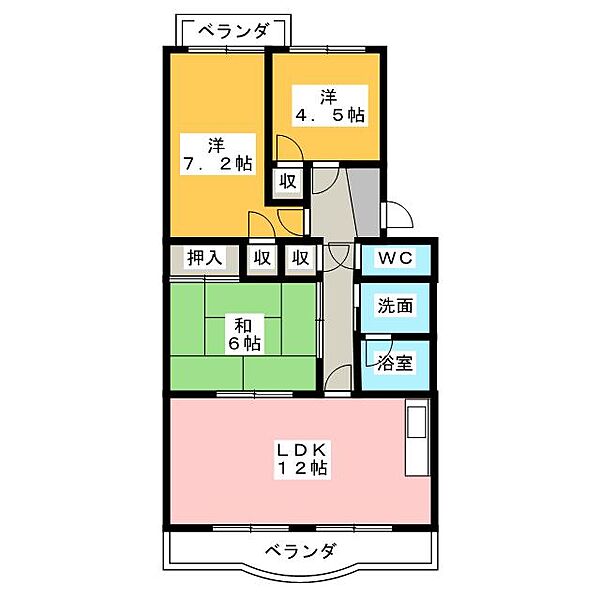 マンション植松 ｜静岡県浜松市中央区植松町(賃貸マンション3LDK・1階・65.70㎡)の写真 その2