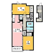 ソレイユ・Ｓ  ｜ 静岡県浜松市中央区上西町（賃貸アパート2LDK・2階・63.86㎡） その2