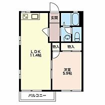 ラフォーレA  ｜ 静岡県浜松市中央区福島町（賃貸アパート1LDK・2階・38.83㎡） その2