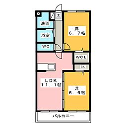 間取図画像 2LDK