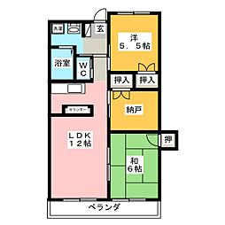 間取図画像 2SLDK