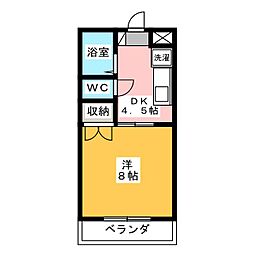 メゾン南陽 1DKの間取図画像