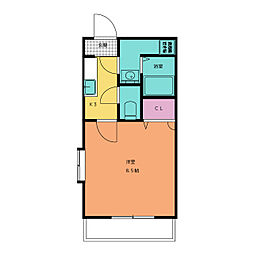 LUMIERE 1Kの間取図画像