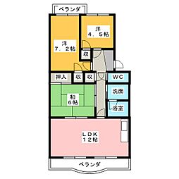 マンション植松 3LDKの間取図画像