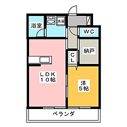 グランメゾン2 1SLDKの間取図画像