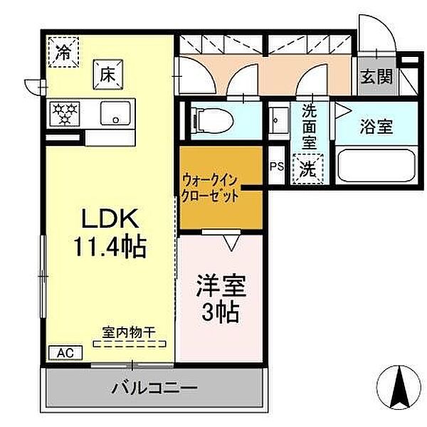 仮）D-ROOM沼津市高島町 203｜静岡県沼津市高島町(賃貸アパート1LDK・2階・41.17㎡)の写真 その2