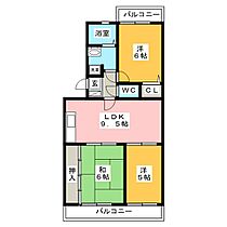 メゾン・ド・エソールII  ｜ 静岡県沼津市大岡（賃貸マンション3LDK・2階・60.12㎡） その2