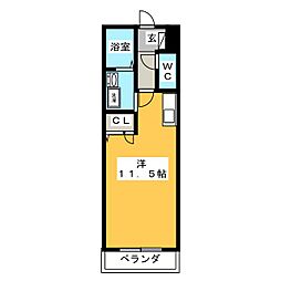 ソル・シエロ ワンルームの間取図画像