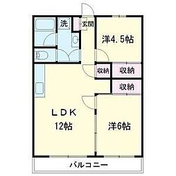 ベルウッド 3DKの間取図画像