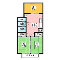 青木グランドハイツ  ｜ 静岡県藤枝市青木１丁目（賃貸マンション3LDK・2階・58.30㎡） その2