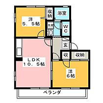 フレグランスふじＢ  ｜ 静岡県藤枝市前島３丁目（賃貸アパート2LDK・2階・50.66㎡） その2