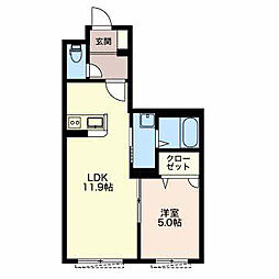間取図画像 1LDK