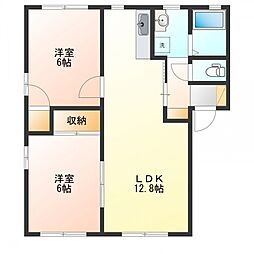 メゾンフィオーレ2 3Kの間取図画像