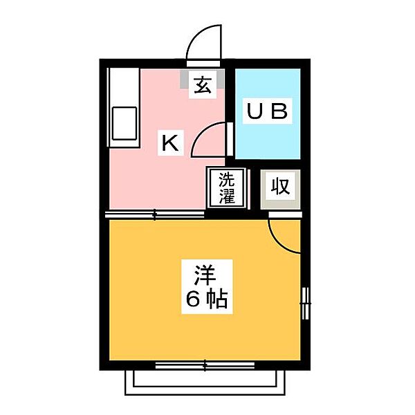 シティハイムフカツB ｜静岡県袋井市旭町１丁目(賃貸アパート1K・1階・24.17㎡)の写真 その2