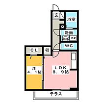 フロンティアＡＨ  ｜ 静岡県掛川市上張（賃貸アパート1LDK・3階・35.35㎡） その2