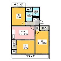 アドラシオン  ｜ 静岡県掛川市天王町（賃貸マンション3DK・1階・59.76㎡） その2