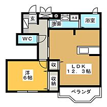 クローバー  ｜ 静岡県菊川市半済（賃貸アパート1LDK・1階・47.05㎡） その2