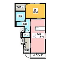 ミニョン・メゾン  ｜ 静岡県菊川市加茂（賃貸アパート1LDK・1階・44.21㎡） その2