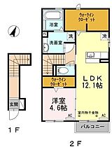 アミュールコート掛川  ｜ 静岡県掛川市富部（賃貸アパート1LDK・2階・55.51㎡） その2