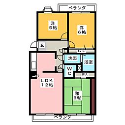 メゾン・プレメール 3LDKの間取図画像