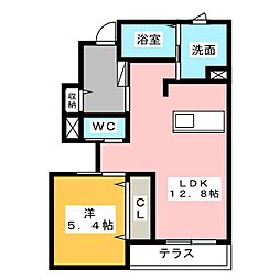 シャルム 1LDKの間取図画像