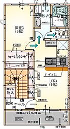 LOTUS成滝 1LDKの間取図画像