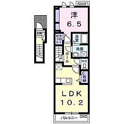 モーダ 1LDKの間取図画像