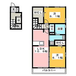 間取図画像 2LDK