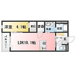 F-Chopin(エフショパン) 1LDKの間取図画像