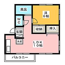 グリーンパール富士見ヶ丘  ｜ 静岡県富士宮市富士見ケ丘（賃貸アパート1LDK・1階・43.47㎡） その2