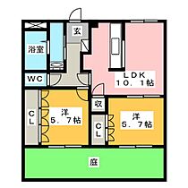 グリーンヒルズ安居山  ｜ 静岡県富士宮市安居山（賃貸マンション2LDK・1階・49.50㎡） その2