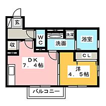 よろづや5Ａ  ｜ 静岡県富士宮市東阿幸地（賃貸アパート1DK・2階・34.76㎡） その2