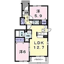 ラ　アルカンシェル  ｜ 静岡県富士宮市山本（賃貸アパート2LDK・1階・55.47㎡） その2